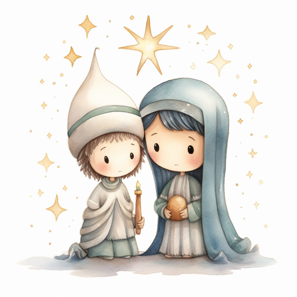 cute nativity cliparts