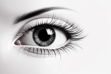 real eye lashes on a white background in silhouette style white background, fake eyelashes svg clipart, negative space + Sharp + realistic, photo realistic, cinematic, symmetrical, high detail,