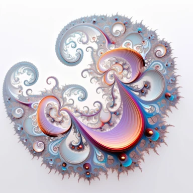infinity fractal clipart, on white background