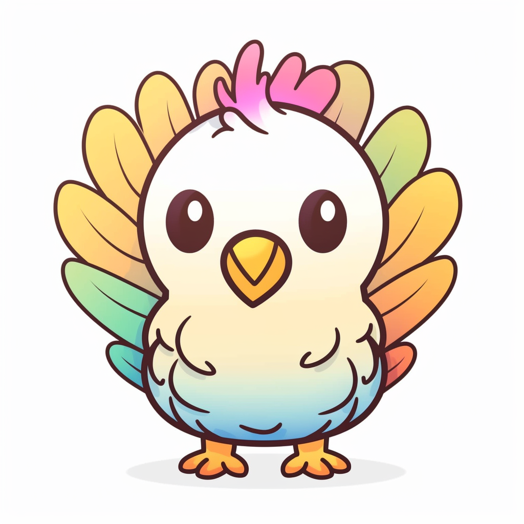 cute turkey clipart