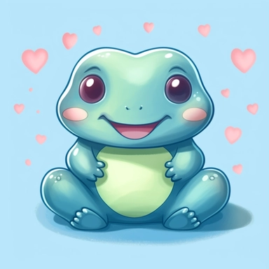 kawaii doodles frog syteem download free clipart for pc or mac, in the style of realistic yet romantic, handsome, flat shading, iconic album covers, precisionist, navy and aquamarine, neo-traditionalist