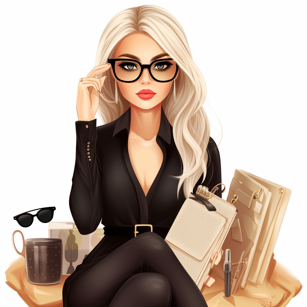 bags girl cliparts