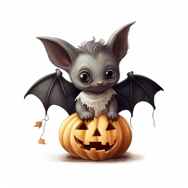 Axel scheffler illustration style halloween cute bat, high definition, 8k, insanely detailed, fine detail, sharp focus, illustration, white background, isolated clipart vector