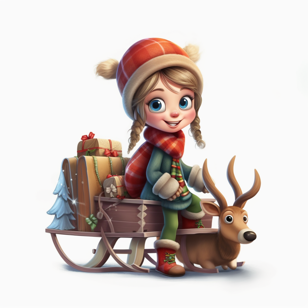 cute reindeer clipart