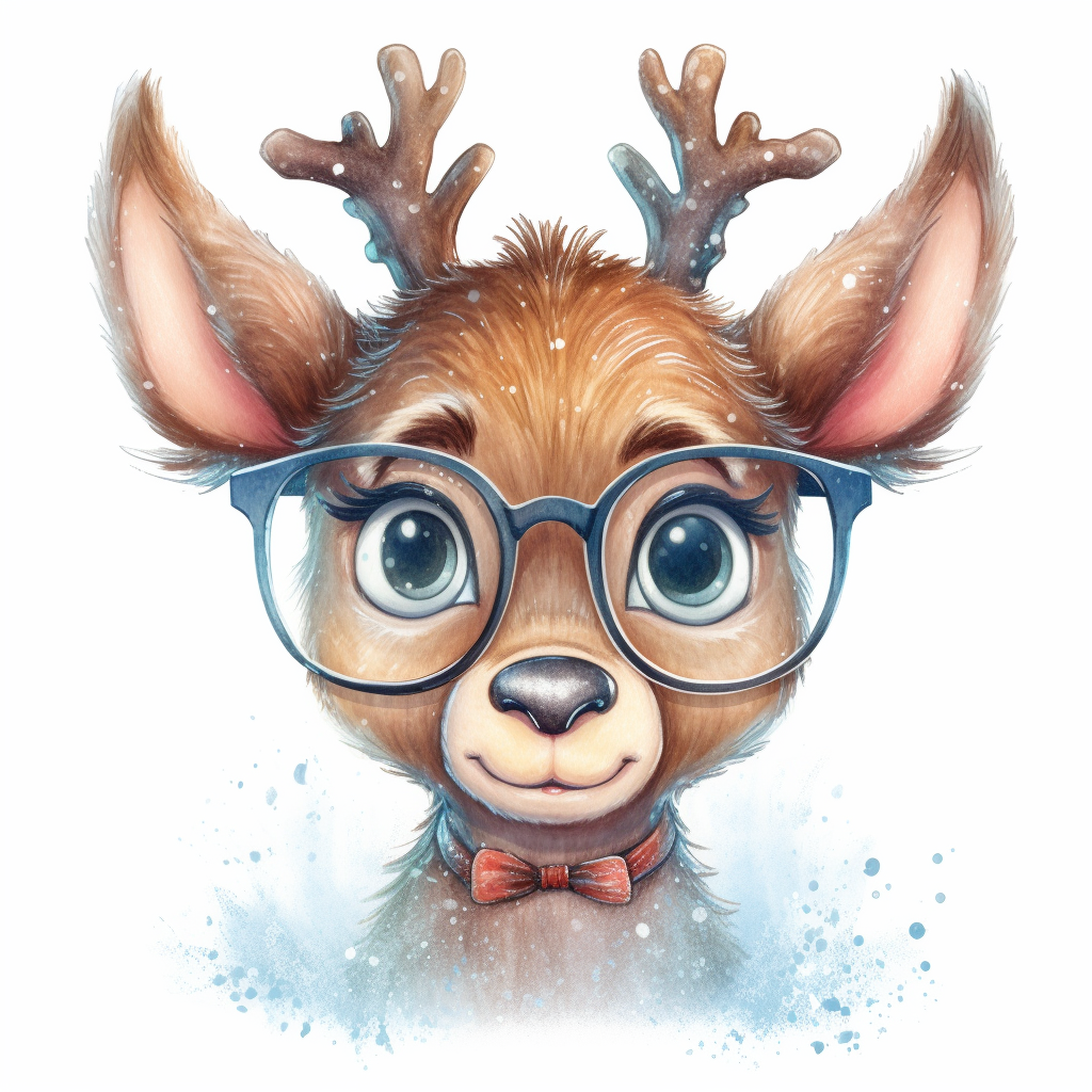 cute reindeer clipart