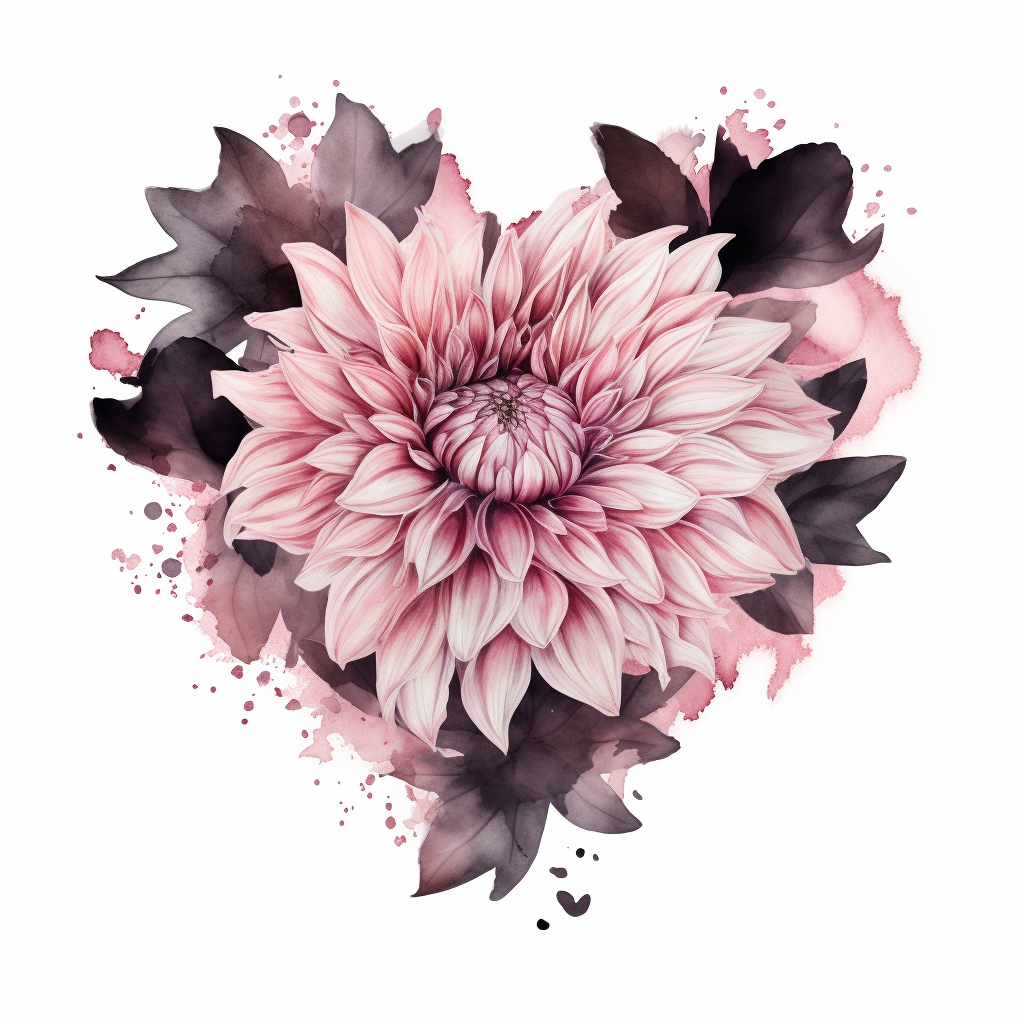 cliparts pink dahlia