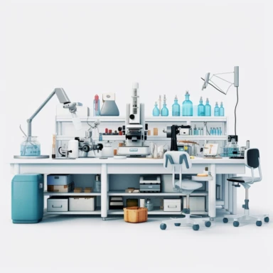high def photograph clipart vector image with plain white background of a hyper realistic high definition photograph of a science lab. extremely detailed. 35mm lens. 8k. Ultra HD.