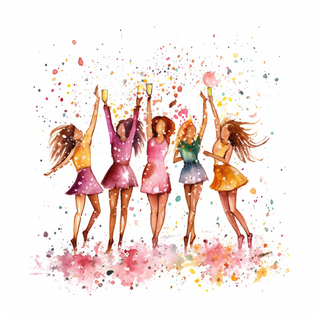 bachelorette party clipart