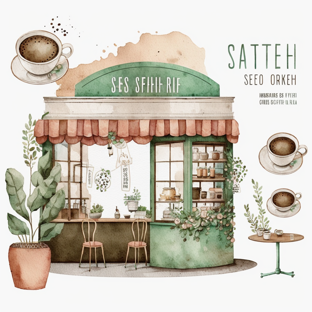coffee shop clipart