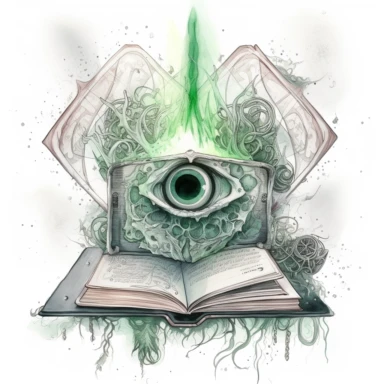 witch magical book , in the style of mystic mechanisms ,pencil art illustrations, Isolated white background, reimagined by industrial light and magic, lith printing, illusory images, watercolor clipart, very subtle emerald tones, , ,