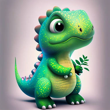 baby green fat dinosaurus with a fat belly, big sparkling eyes (complete shape, not cut), on a white background, hand draw Illustration clipart, 4K, extremely detailed, detail to every pixel
