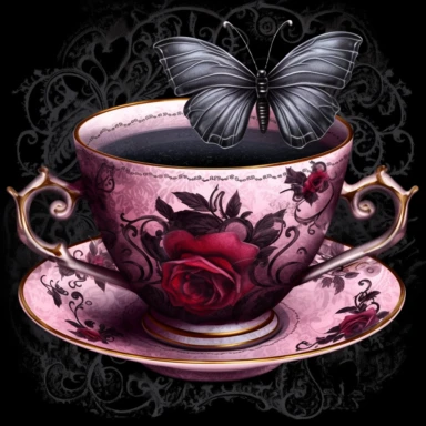 make gothic tea cup clipart