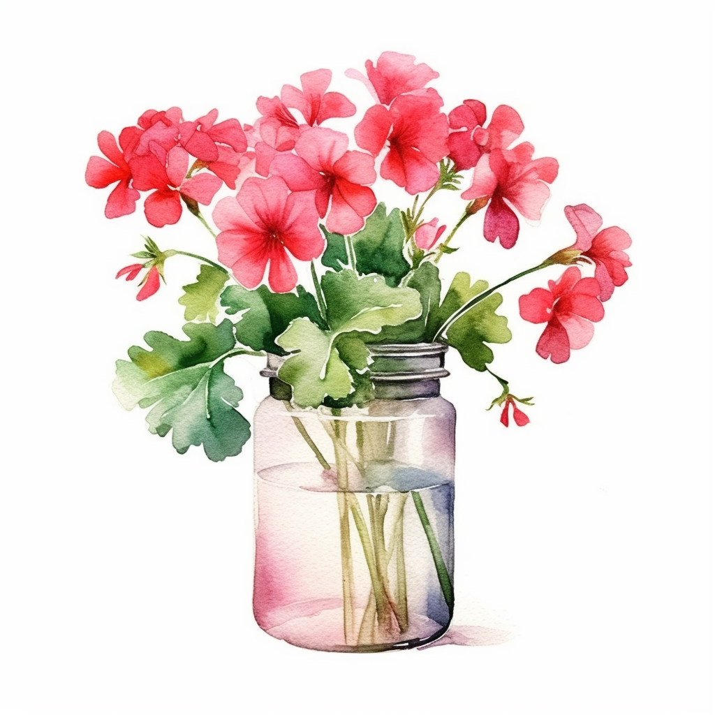 geraniums cliparts