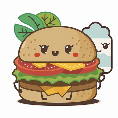 Hello MidJourneyBot, I am interested in a burger clipart that showcases classic toppings such as lettuce, tomato, onion, and cheese, with additional options for condiments like ketchup, mustard, and mayonnaise. It would be great if the burger could be presented on a sesame seed bun. Please make sure that the clipart does not have any text on it, and also, I would like the image to have a transparent background. Thank you!