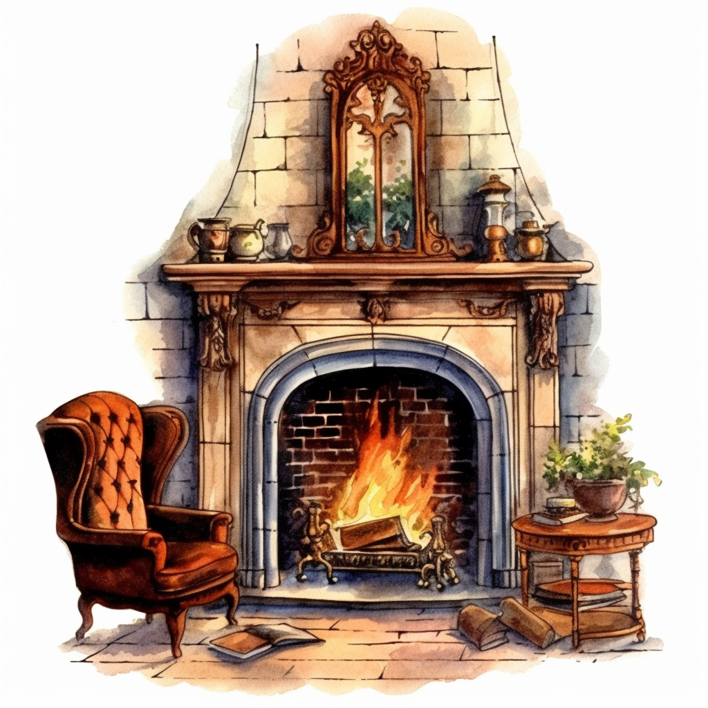 fireplaces cliparts