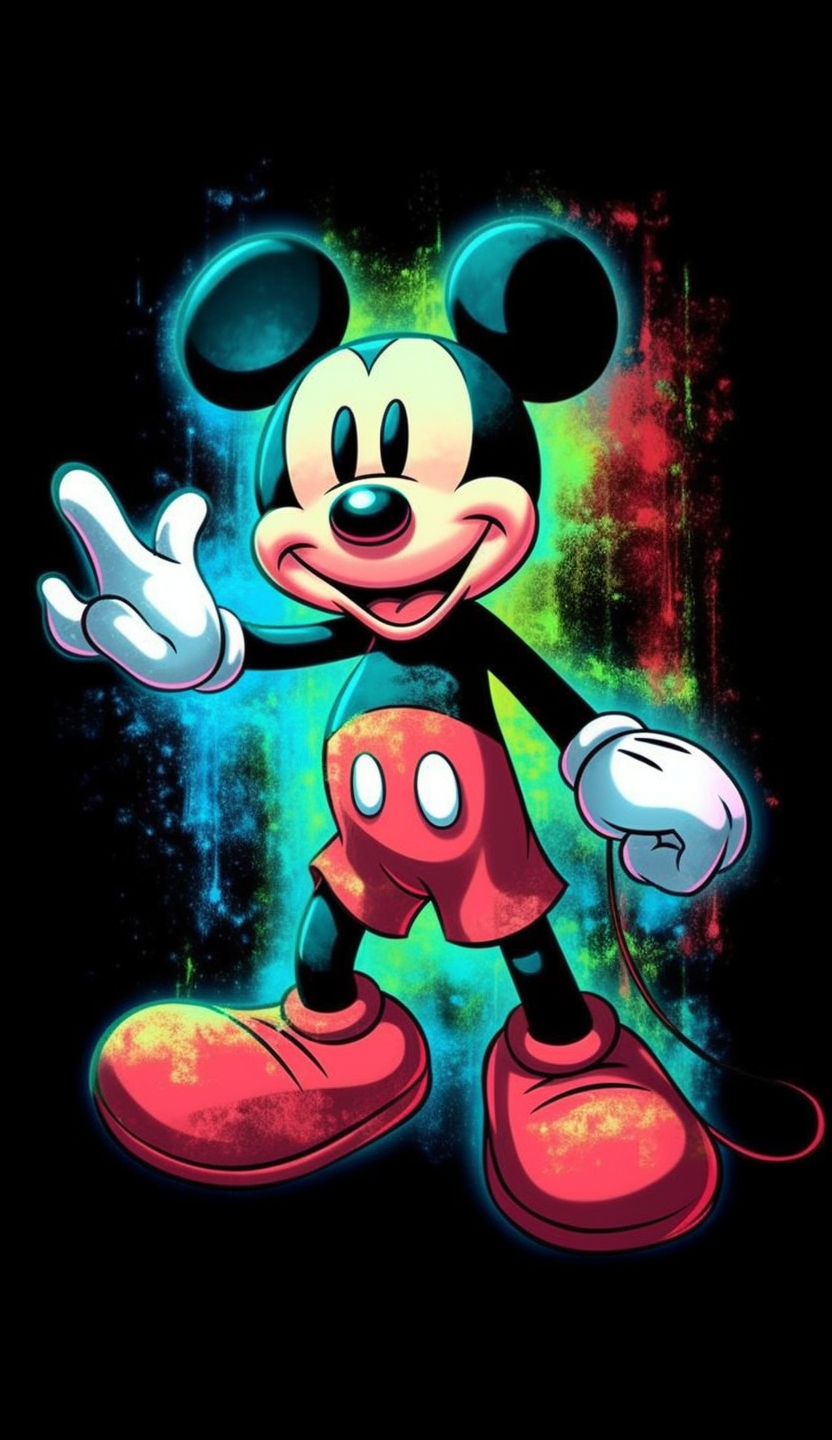 disney mickey mouse cliparts, in the style of playful and colorful ...