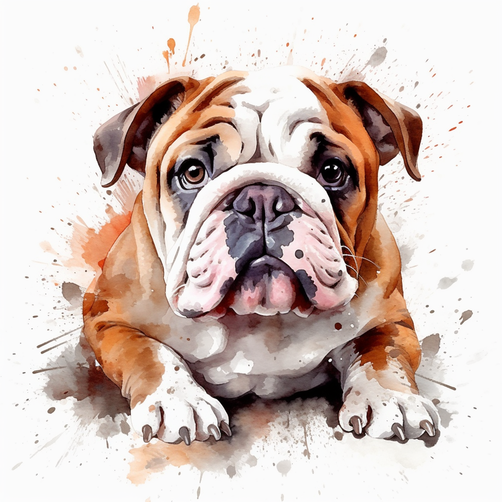 english bulldog cliparts