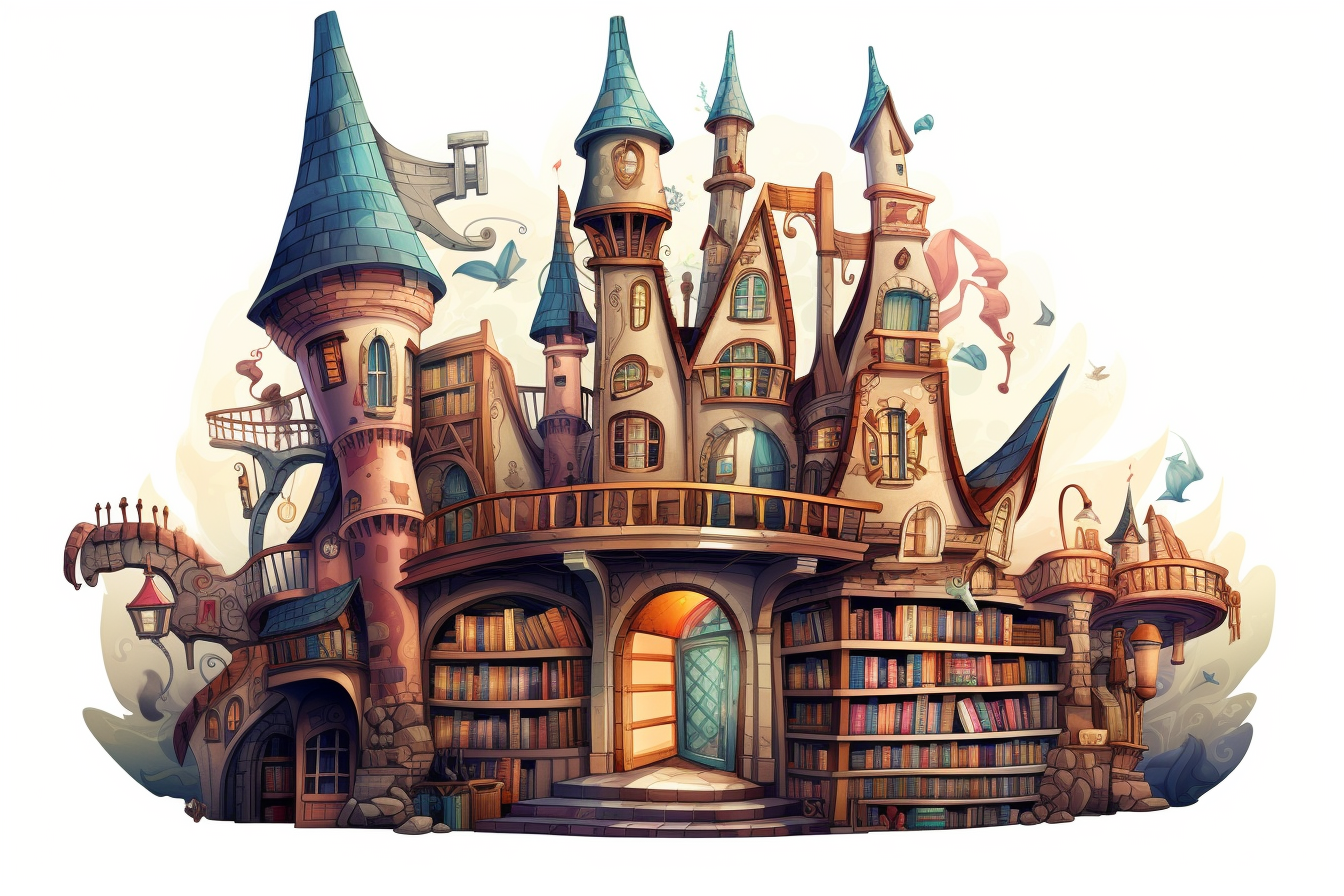 library books clipart