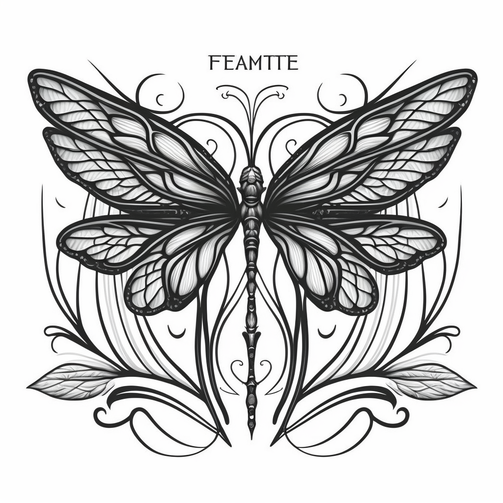 black dragonfly cliparts