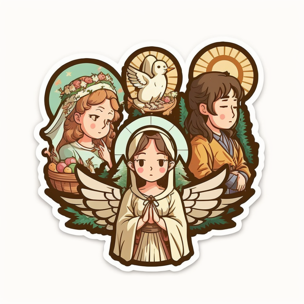 nativity animals cliparts