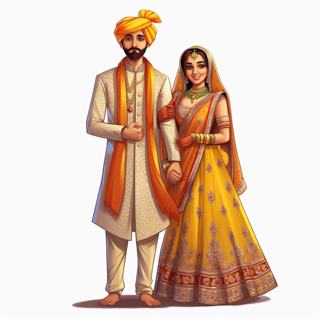 indian wedding clipart