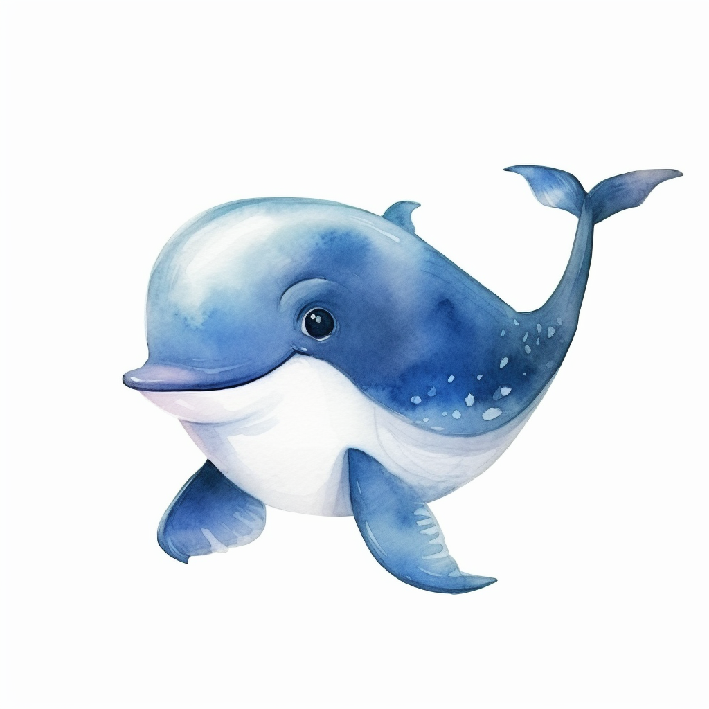 cartoon whale cliparts