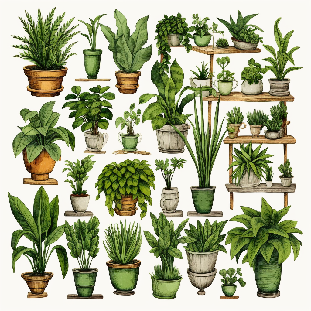 house plant cliparts