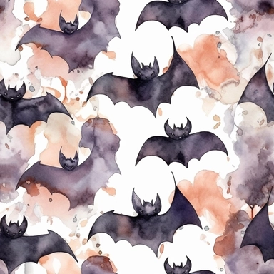 Halloween bat, watercolor clip art, grunge colors, white space, uniform organization, 8k