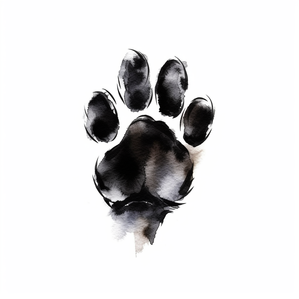 dog paw clipart