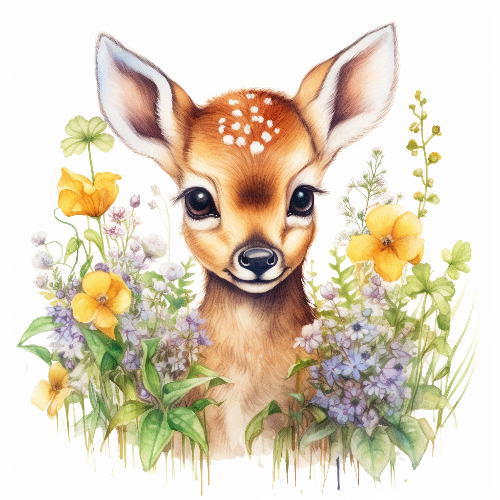 baby deer cliparts