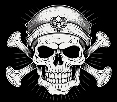 vector on white, skull and crossbones clipart, Lineart, pixar