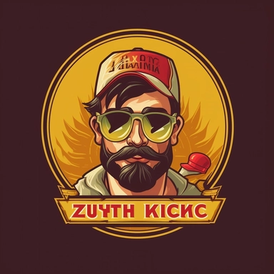 zksync enthusiast club logo, Immediate success, place for clubname, clipart sticker, minimalist,3d