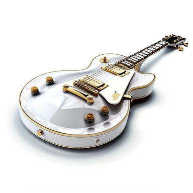 Yamaha creates a line of luxury electric guitars, featuring unique designs and premium sound quality. Clipart logo, white background