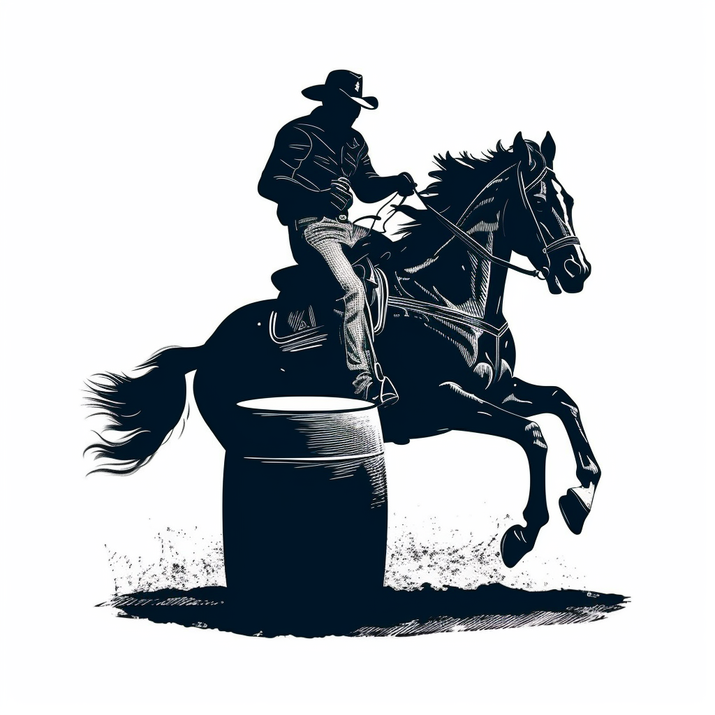 Western Rodeo Barrel Race Minimalist Silhouette Tattoo Desing Clipart   8bc0fa37 E0e0 478c A70a 9e91045d4387 