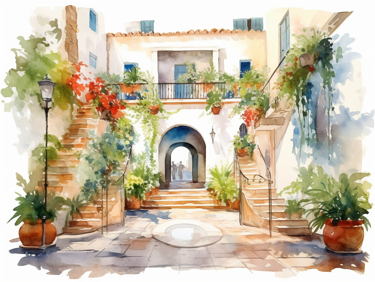 courtyard cliparts