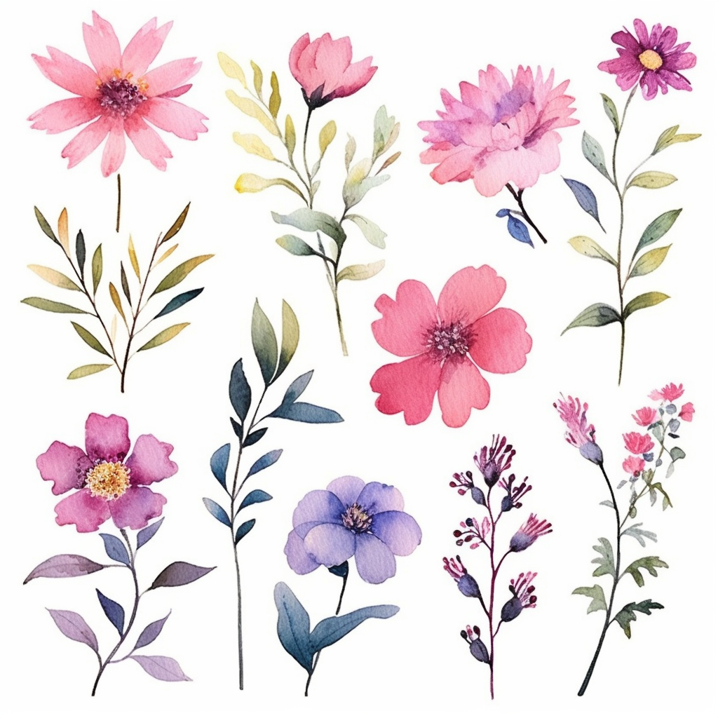easy flower cliparts