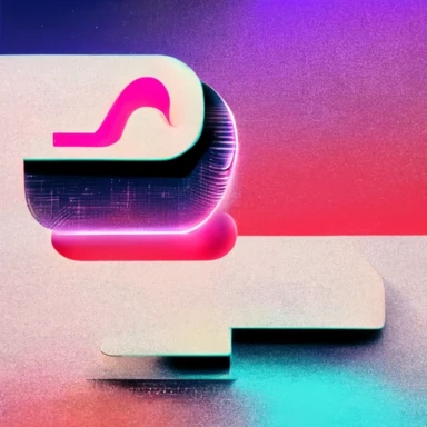 logo, clipart, DIGITAL METHODS, synth wave, retro, rendered in hudini