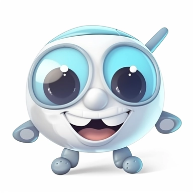 fantasy happy cute airplane mamal face, cartoon, clipart, mascot, isolated on white background
