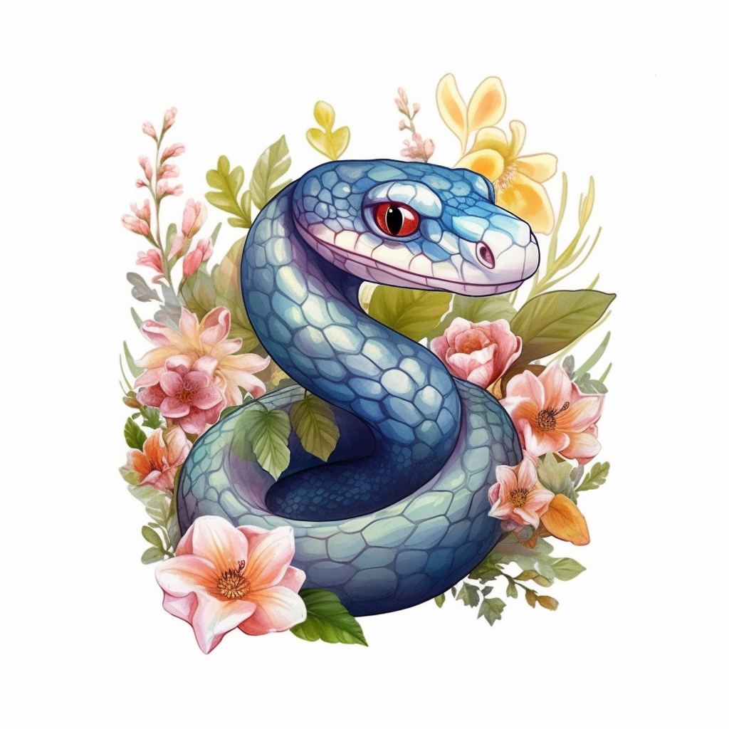 cartoon snake clipart