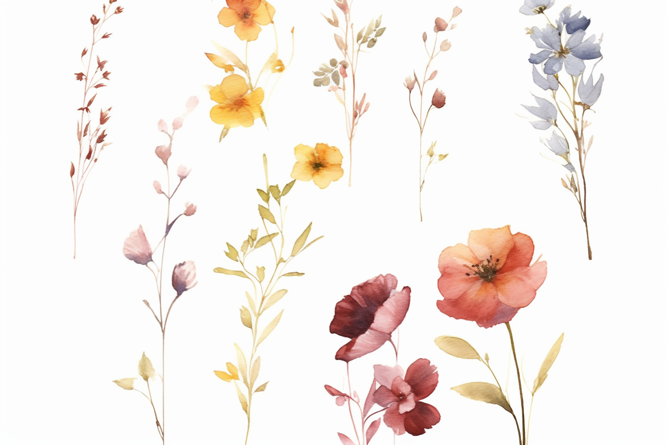 maroon flower cliparts