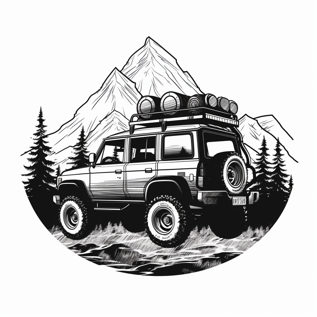 black camping cliparts