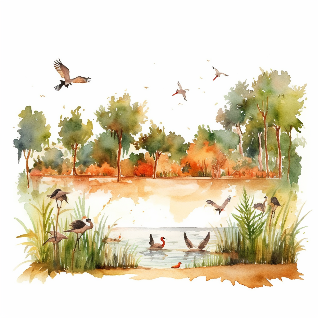 hunting scene cliparts