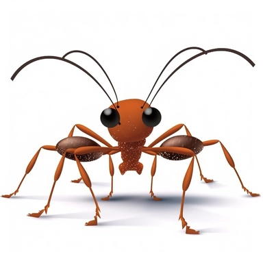 Cute Ant , Aquatic style, clipart, white background,