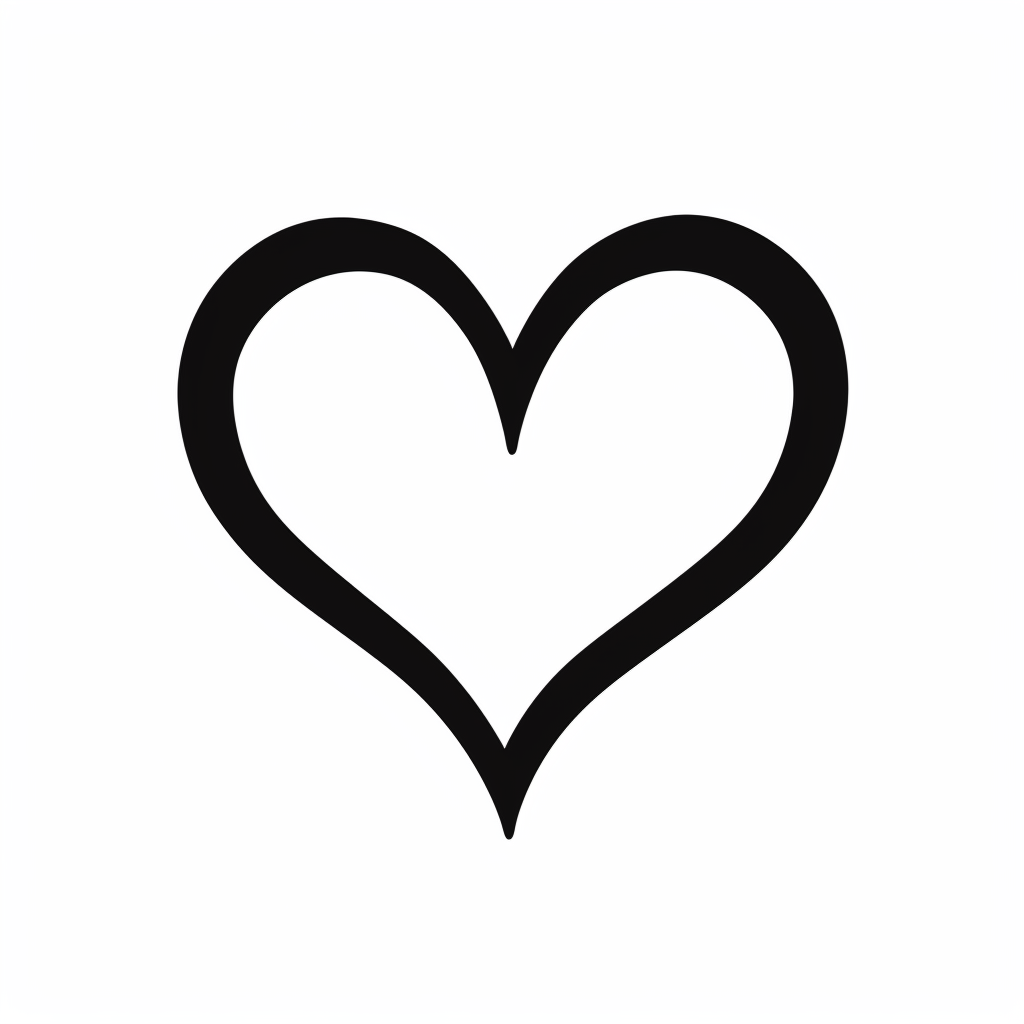 heart silhouette cliparts