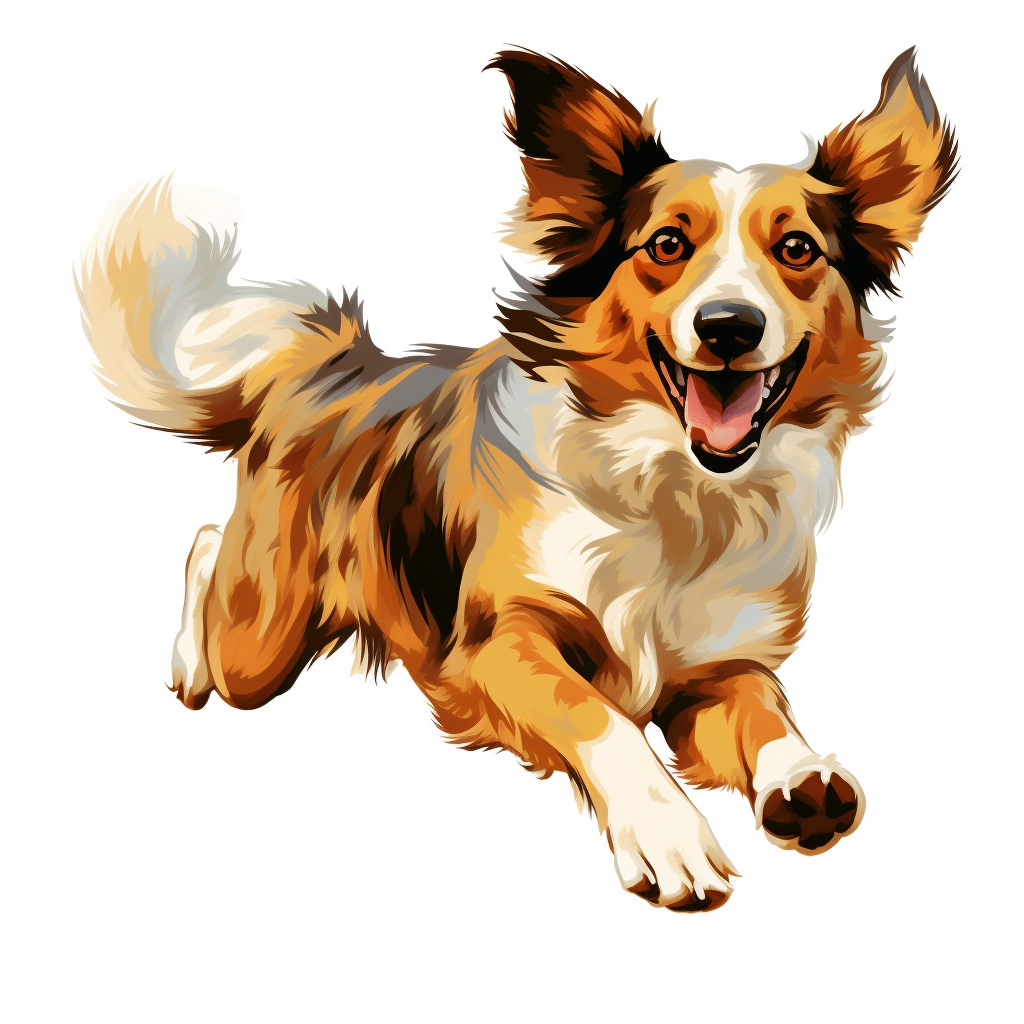 dog running clipart