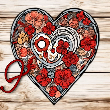 Stethoscope Split Monogram SVG Bundle, Hand Drawn Nurse SVG, Stethoscope Heart, Floral SVG, Doctor Svg Cut File, Nurse Clipart Doctor design professional sublimation in the style of detailed illustrations, colorful caricature, realistic brushwork, cross-hatching, 2d game art, silver and red, bold stencil highly detailed, ultra quality for printing , and high-quality illustration 8k