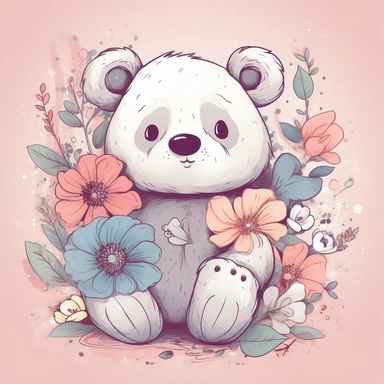 Clipart Delightful cartoon cute [bear]
