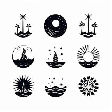 beach ocean 4 svg clipart symbol icons minimal geometric metaphysical boho edgy cosmos minimalism existential