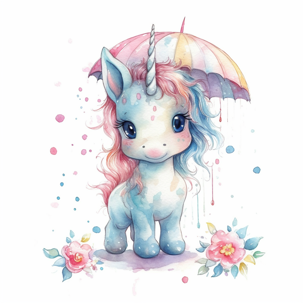 baby unicorn cliparts