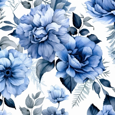 Contemporary collage style floral patterns blue watercolor elegant flowers wedding invitations high quality and elegant clipart of flowers gucci art white background 4